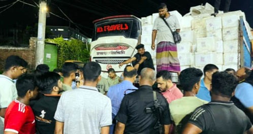 চিংড়িতে জেলি পুশ, সাতক্ষীরায় ৩৬ কেজি মাছ জব্দ; চালককে জরিমানা